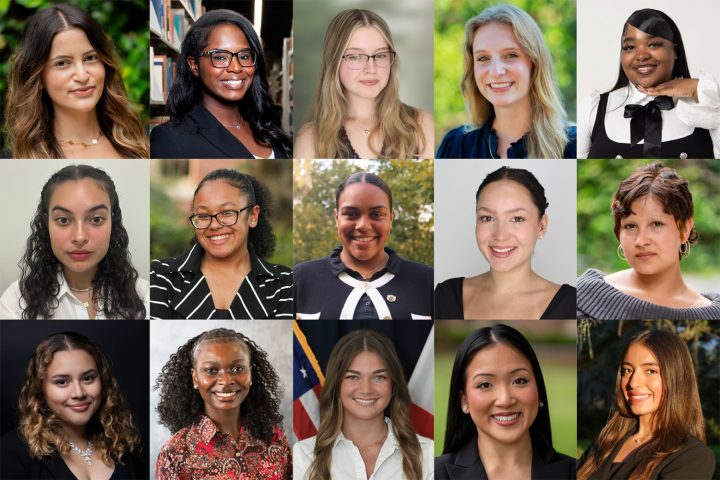 A grid of the Gilman Scholarship recipients.